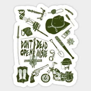 don't open dead inside Sticker